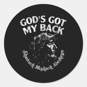 Sticker Rond Brandon Gods J'Ai Mon Back Lake
