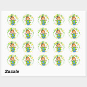 Sticker Rond Brasil (Feuille)