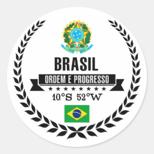 Sticker Rond Brasil