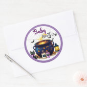 Sticker Rond Brasser un bébé (Enveloppe)