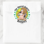 Sticker Rond Brasserie Shaved Beaver (Sac)