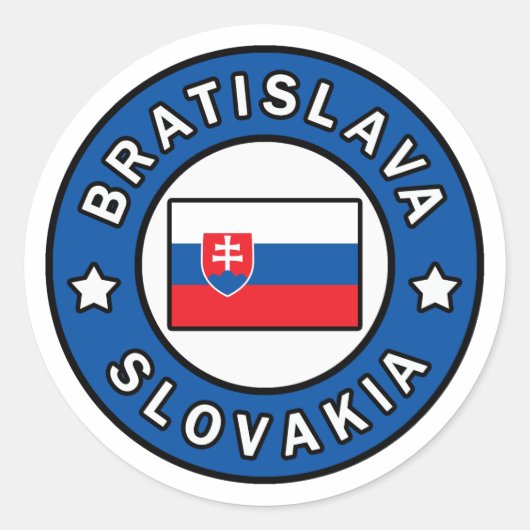 Sticker Rond Bratislava Slovaquie (Devant)