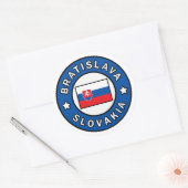 Sticker Rond Bratislava Slovaquie (Enveloppe)