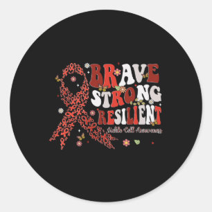 Sticker Rond Brave résistance forte Fête mondiale de la faucill