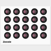 Sticker Rond Brave Strong (Feuille)