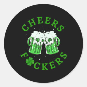 Sticker Rond Bravo Ers Funny Jour de la Saint Patrick irlandais