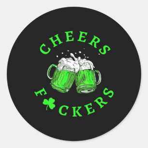 Sticker Rond Bravo Ers Jour de la Saint Patrick Hommes Femmes B
