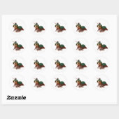 Sticker Rond Brawler arc-en-ciel du profond (Feuille)