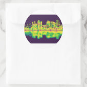 Sticker Rond Brazil Skyline (Sac)