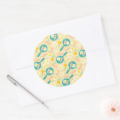 Sticker Rond Breakfast Pattern (Enveloppe)