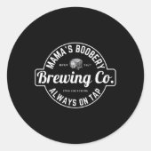 Sticker Rond Breastfeeding Brewery Mamas Ery New Mom Brewing (Devant)