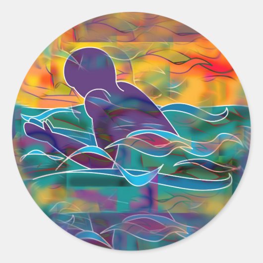 Sticker Rond Breaststroke (Devant)
