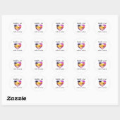 Sticker Rond Breathe In Love Breathe Out Gratitude Sitive Motiv (Feuille)