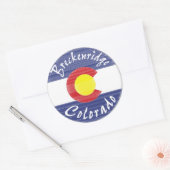 Sticker Rond Breckenridge Colorado (Enveloppe)