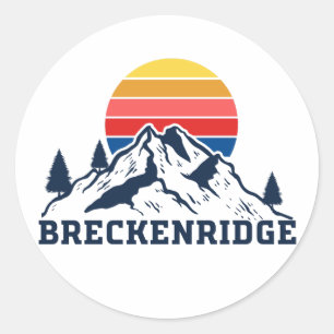 Sticker Rond Breckenridge Colorado