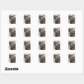 Sticker Rond Brésil (Feuille)