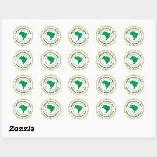 Sticker Rond Brésil