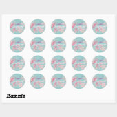 Sticker Rond Brésil Tshirts Sunshine et cadeaux (Feuille)