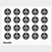 Sticker Rond Bretagne (Feuille)