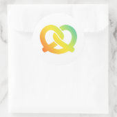 Sticker Rond bretzel doux (Sac)