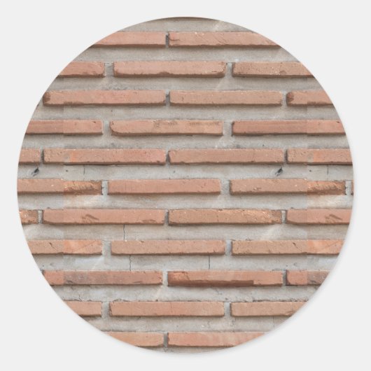 Sticker Rond Brick wall (Devant)