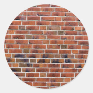 Sticker Rond Brick wall with joints