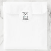 Sticker Rond Bride & Co. Réception de Mariage Turquoise (Sac)