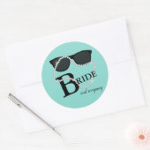 Sticker Rond Bride & Company Diamants Couronne de soirée (Enveloppe)