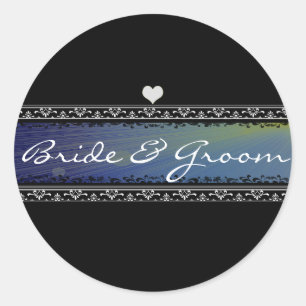 Sticker Rond Bride et chambre Sun Rays Vellum et frontières