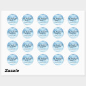 Sticker Rond Bride Is On Cloud Nine Bridal Shower (Feuille)