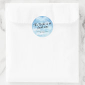 Sticker Rond Bride Is On Cloud Nine Bridal Shower (Sac)