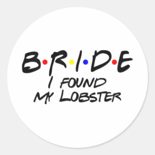 Sticker Rond Bride Mariage Bachelorette Party saison Éffrayante