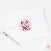 Sticker Rond Bride Tribe | Nom personnalisé Mariage (Enveloppe)