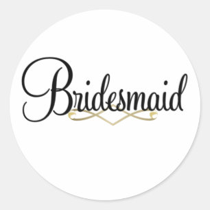 Sticker Rond Bridesmaid
