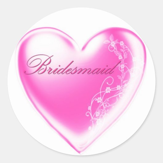 Sticker Rond Bridesmaid (Devant)