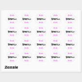 Sticker Rond Bridezilla Bride (Feuille)