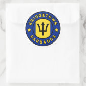 Sticker Rond Bridgetown Barbade (Sac)