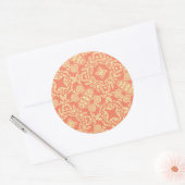 Sticker Rond Bright à chaud en vintage. (Enveloppe)