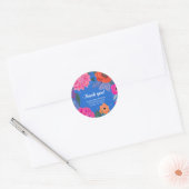 Sticker Rond Bright Floral fête d'anniversaire (Enveloppe)