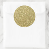Sticker Rond Bright Gold Parties scintillant étincelles (Sac)