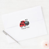 Sticker Rond Bright Red Lady Bug (Enveloppe)
