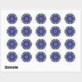 Sticker Rond Bright Spirit Mandala (Feuille)