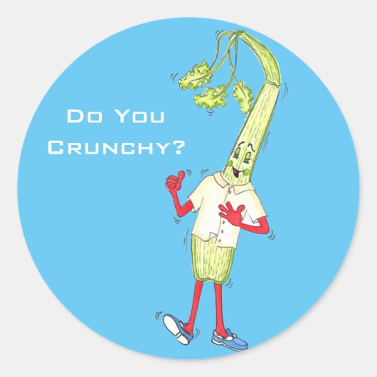 Sticker rond brillant 'Do You Crunchy' (Devant)