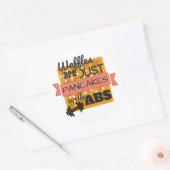 Sticker rond brillant - gaufres d'entraînement (Enveloppe)