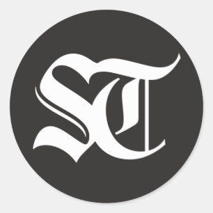 Sticker rond brillant Seattle Times