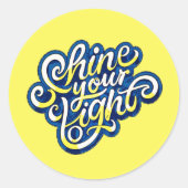 Sticker Rond Brille ta lumière (Devant)