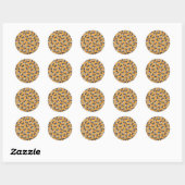 Sticker Rond Brindle Pied Frenchie (Feuille)