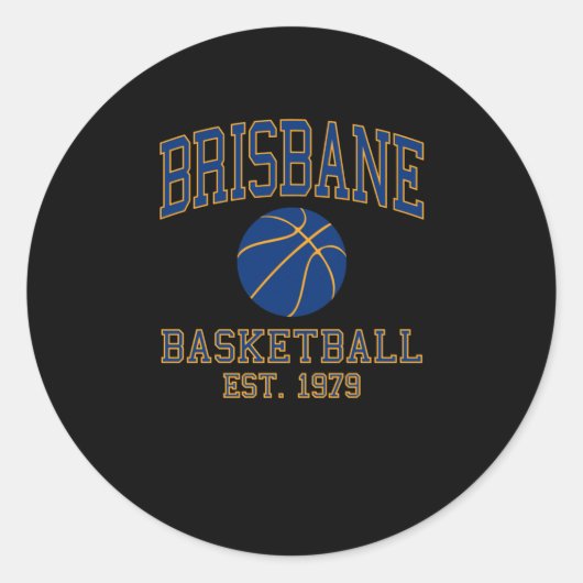 Sticker Rond Brisbane (Devant)