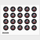 Sticker Rond Brisketarian Parce Que Brisket Ne Déçoit Jamais Bb (Feuille)