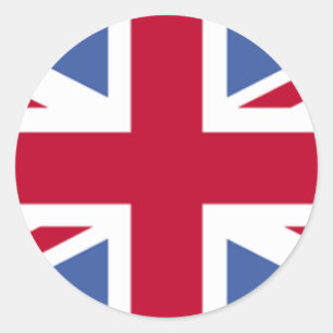 STICKER ROND BRITISH FLAG